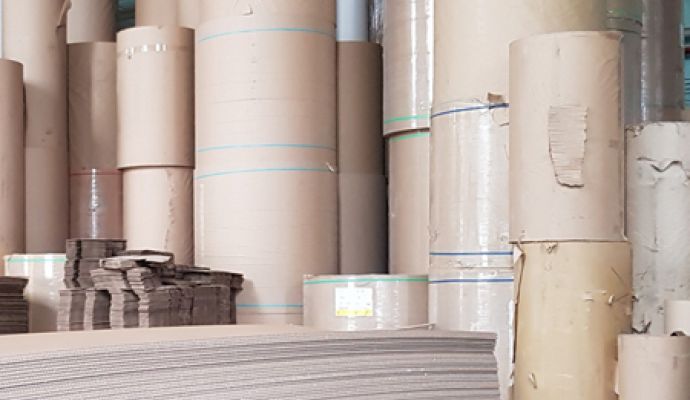 Giấy cuộn sóng 2 lớp